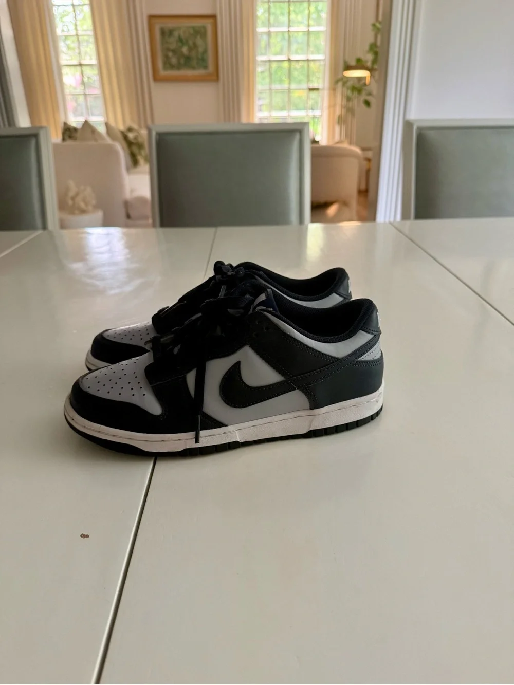 Nike Kids' Black and grey Low top dunks
